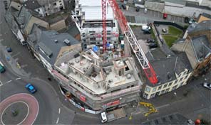 Baustelle von oben in Mayen